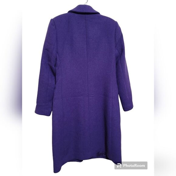 House of Harlow 1960 Women's Purple Woolblend Peacoat Sz Small NWT - Picture 2 of 11